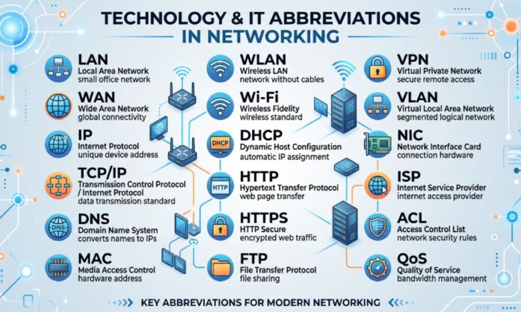 Technology & IT Abbreviations in Networking