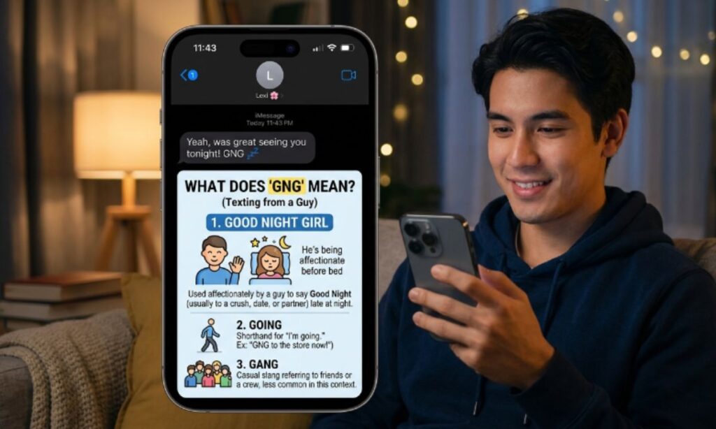 What does GNG Mean in texting from a guy