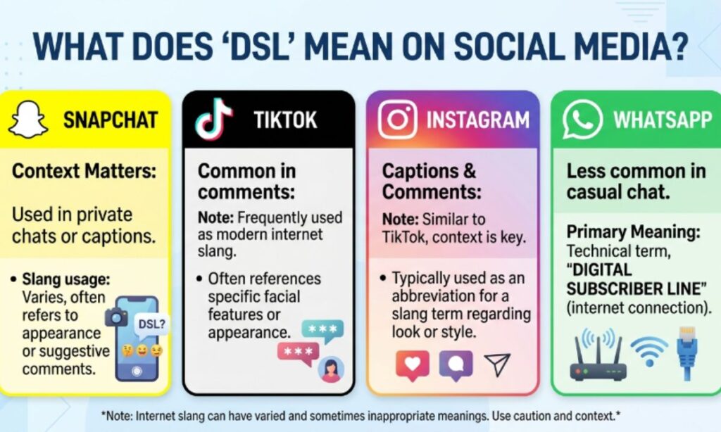 DSL Meaning on Snapchat, TikTok, Instagram & WhatsApp