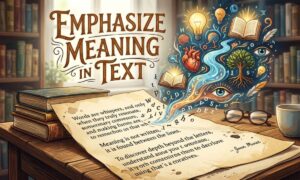 Emphasize Meaning in Text
