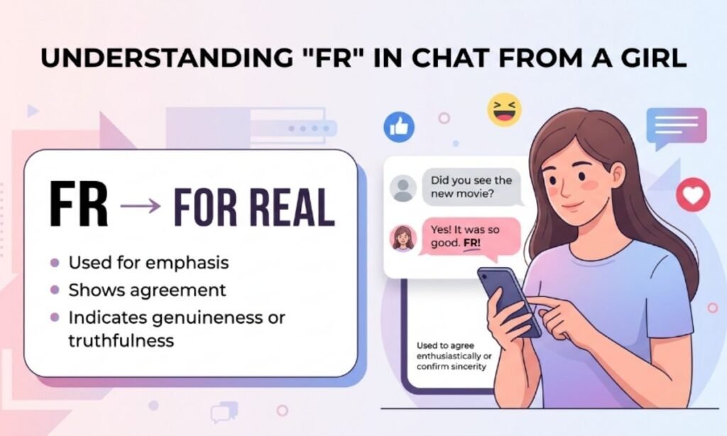 FR Meaning in Chat from a Girl