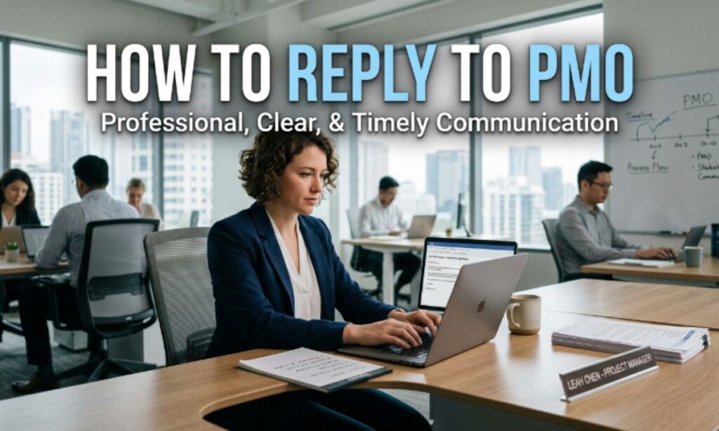 How to Reply to PMO