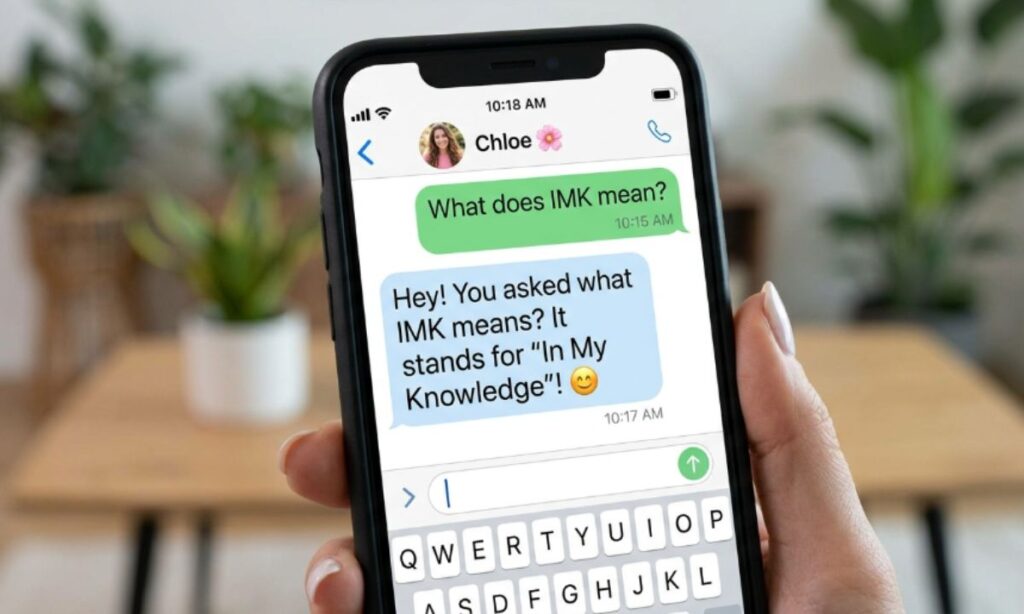 IMK Meaning in Text From a Girl