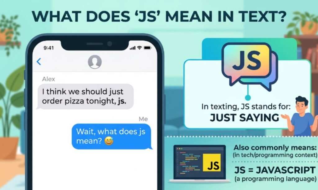 JS Meaning in text