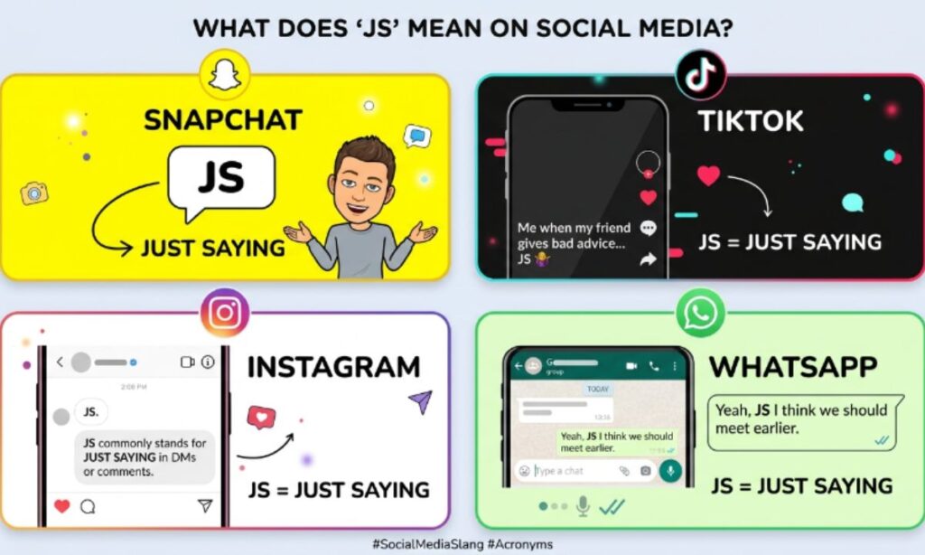 JS Meaning on Snapchat, TikTok, Instagram & WhatsApp