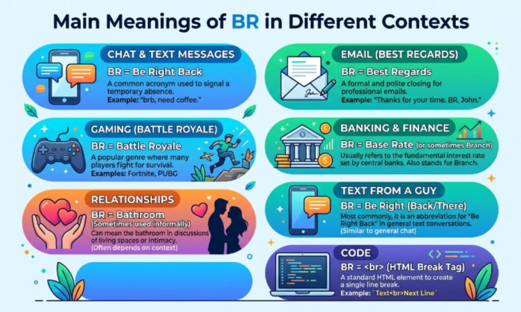 Main Meanings of BR in Different Contexts