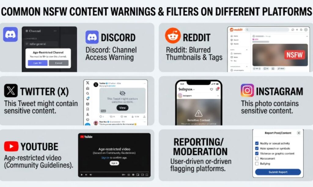 NSFW Commonly Used in platforms
