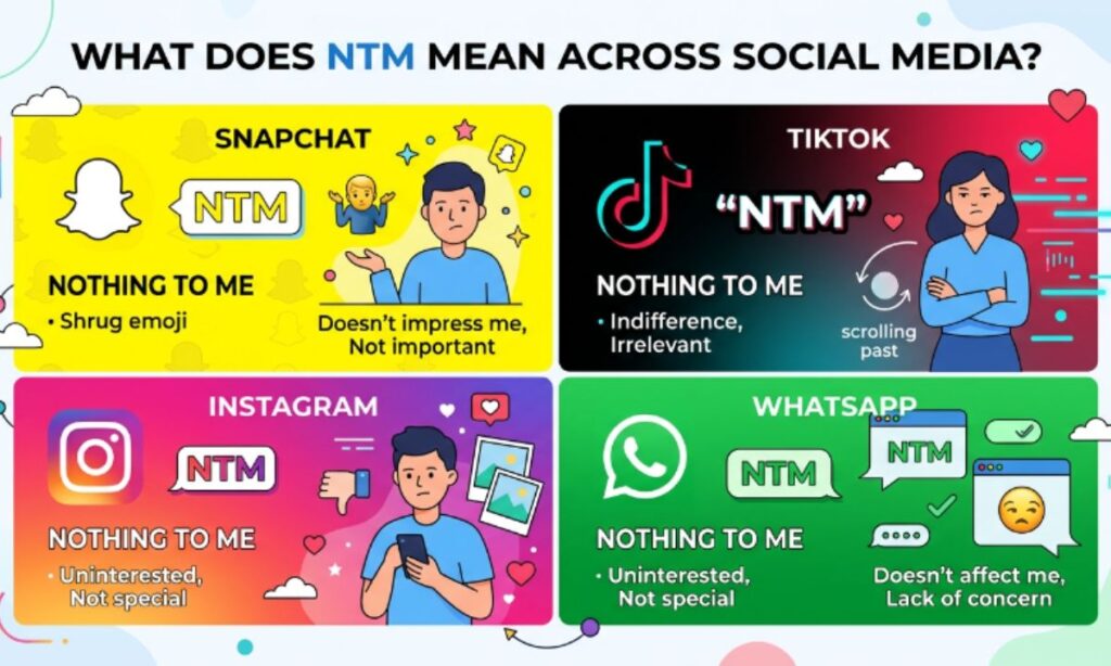 NTM Meaning on Snapchat, TikTok, Instagram & WhatsApp