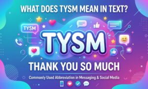 TYSM Mean in Text