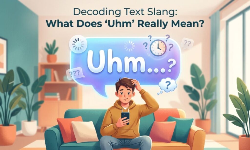 Uhm Meaning in Text