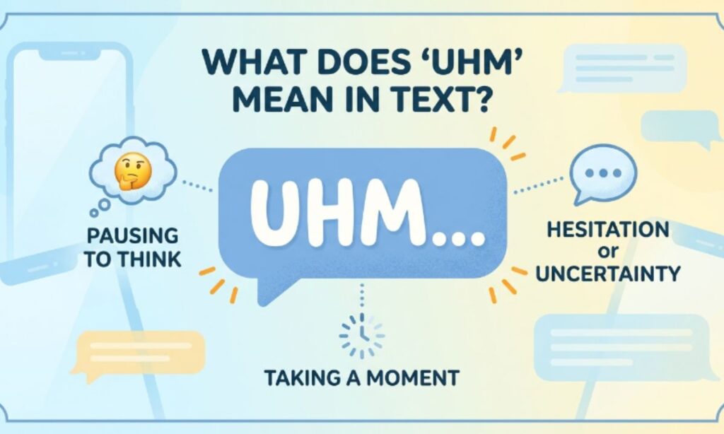 Uhm Meaning in Text