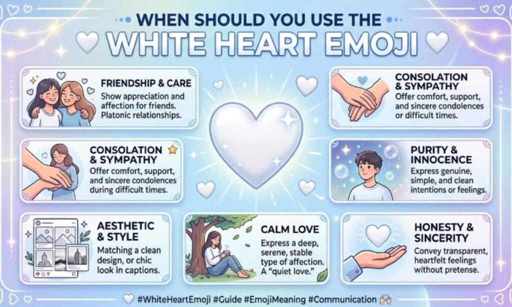 When Should You Use the White Heart Emoji