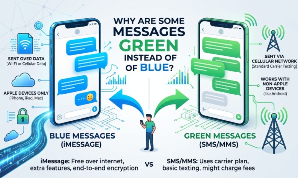 Why Are Some Messages Green Instead of Blue
