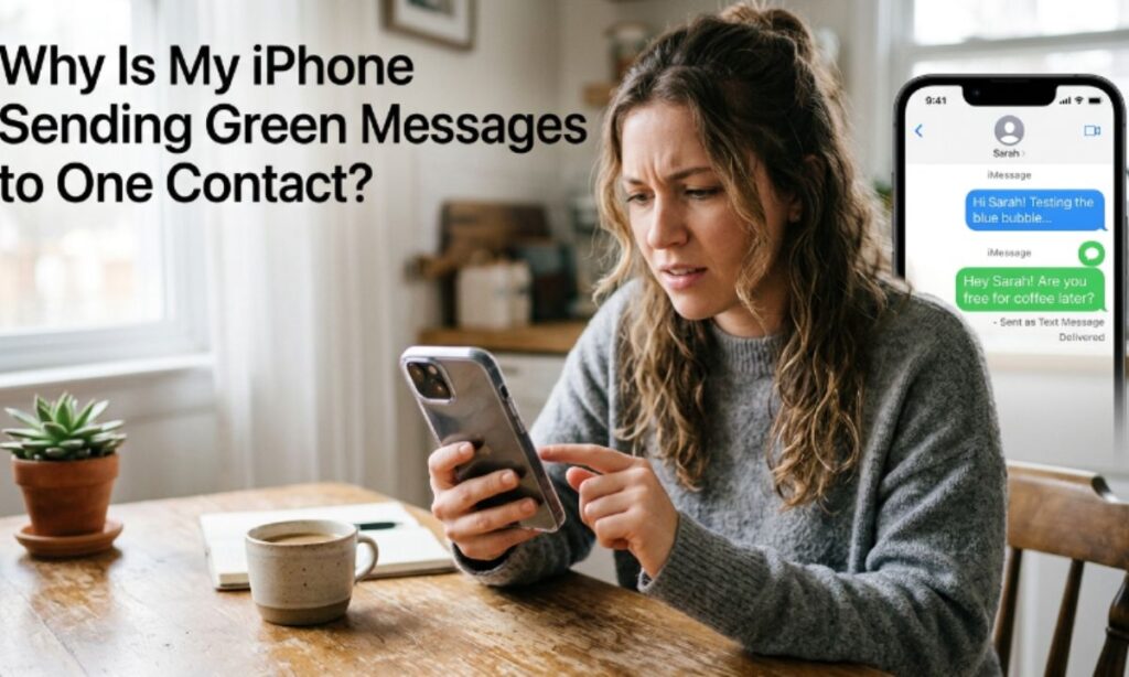 Why Is My iPhone Sending Green Messages to One Contact
