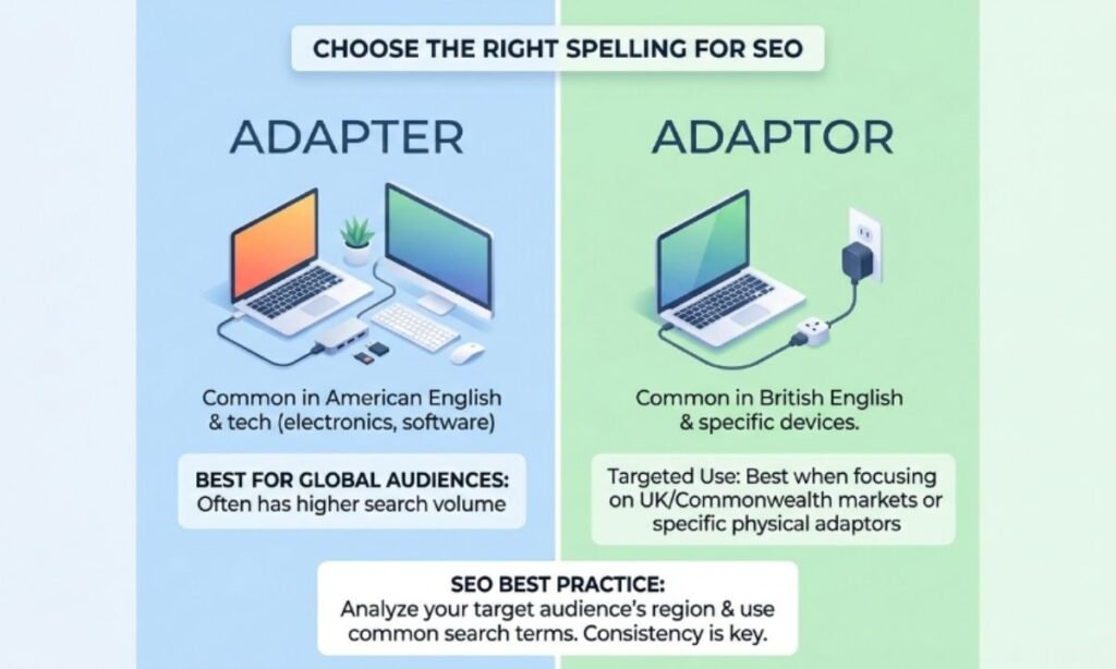 Adapter vs Adaptor in SEO Writing