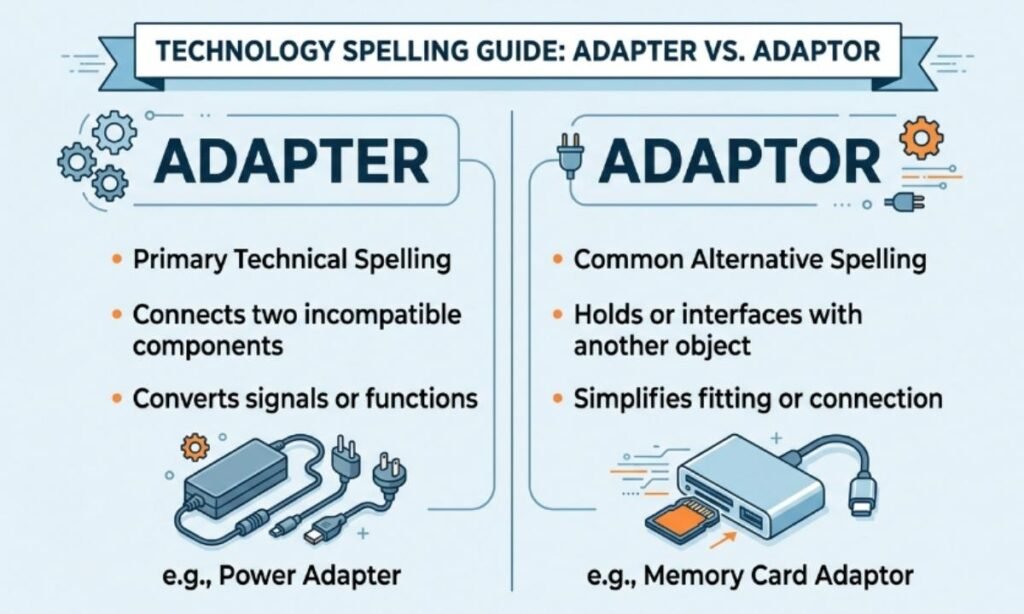 Adapter vs Adaptor in Technology