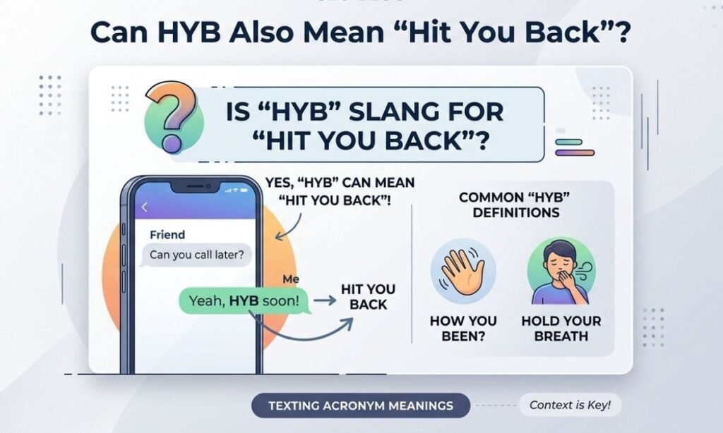 Can HYB Also Mean “Hit You Back”
