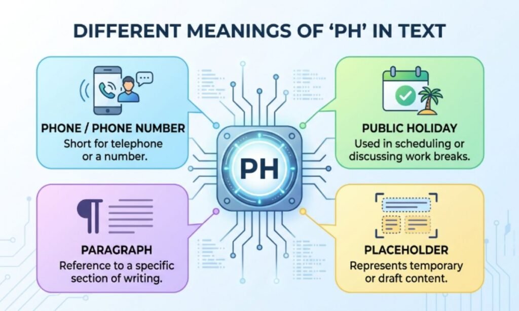 Different Meanings of PH in Text