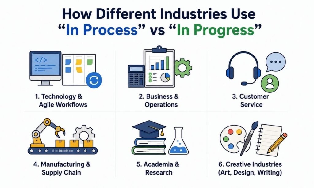 How Different Industries Use “In Process” vs “In Progress”