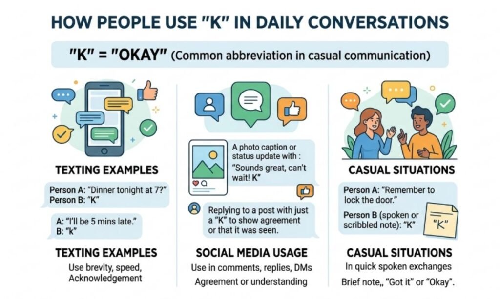 How People Use K in Daily Conversations