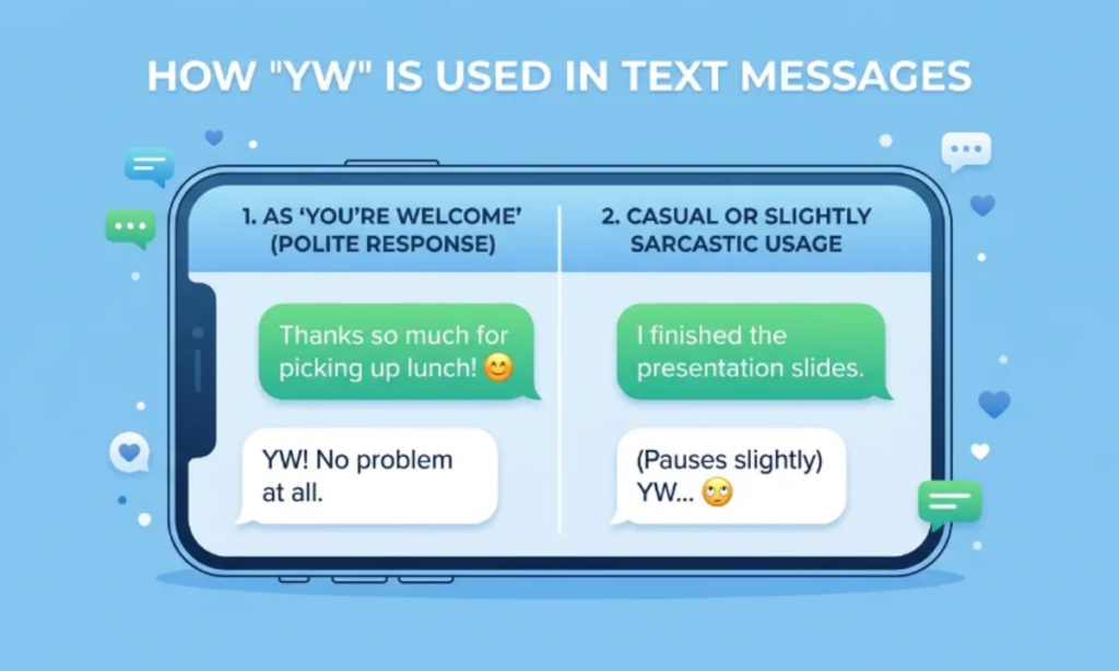 How YW Is Used in Text Messages