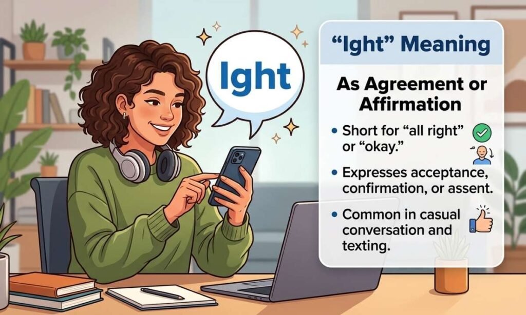 “Ight” as Agreement or Affirmation