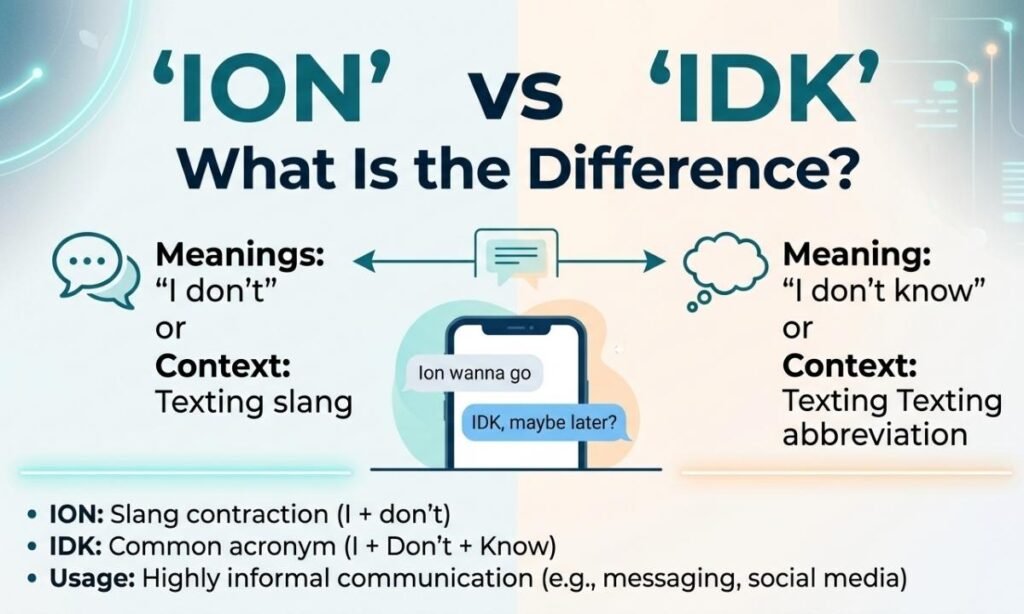 “Ion vs IDK” What Is the Difference