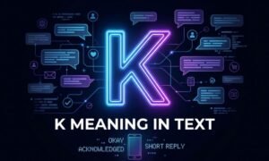 K Meaning in Text