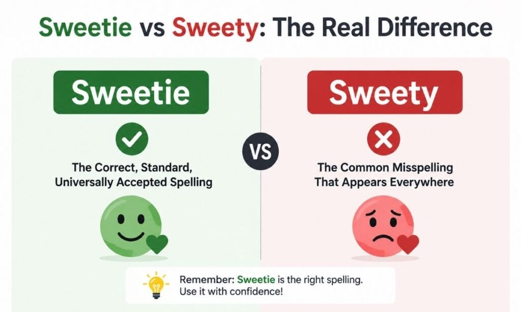 Sweetie vs Sweety The Real Difference