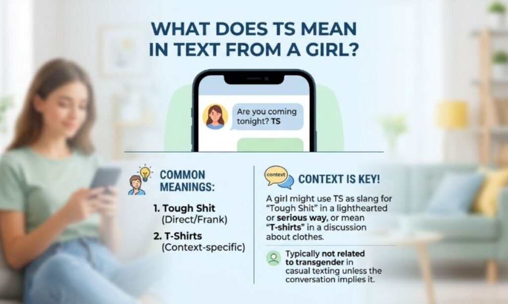 TS Meaning in Text from a Girl