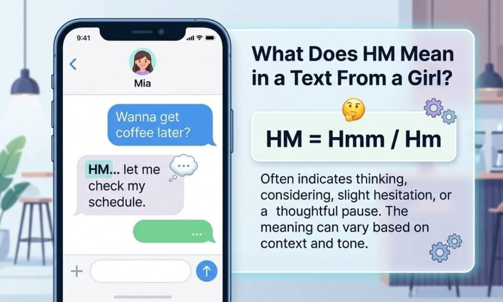 What Does HM Mean in a Text From a Girl