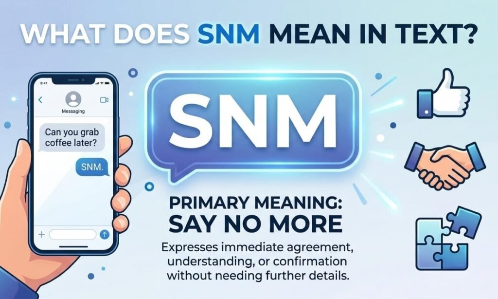 What Does SNM Mean in Text