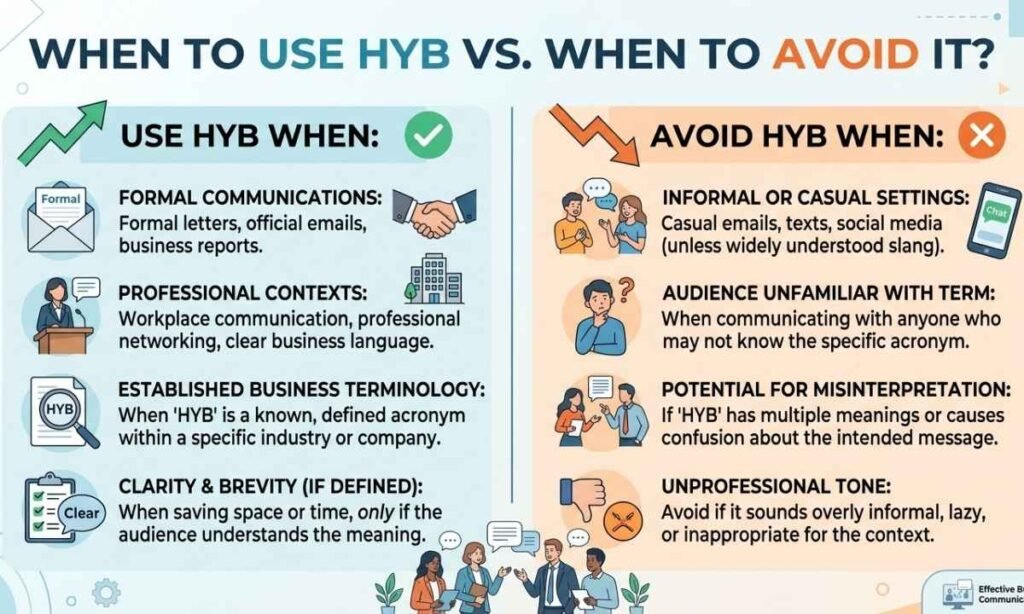 When Should You Use HYB and When Should You Avoid It