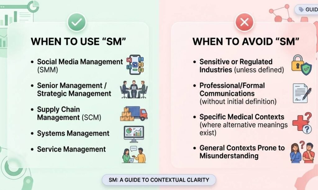 When Should You Use SM and When Should You Avoid It
