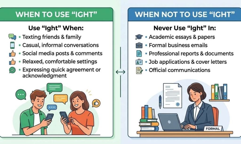 When to Use “Ight” And When Not To