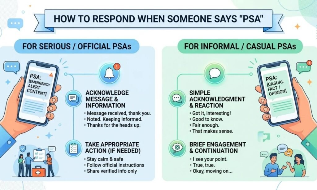 How to Respond When Someone Says _PSA