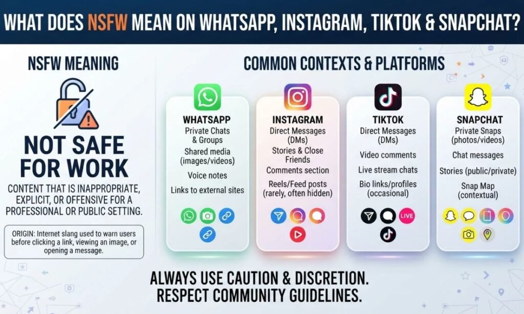 What Does NSFW Mean on WhatsApp, Instagram, TikTok & Snapchat_
