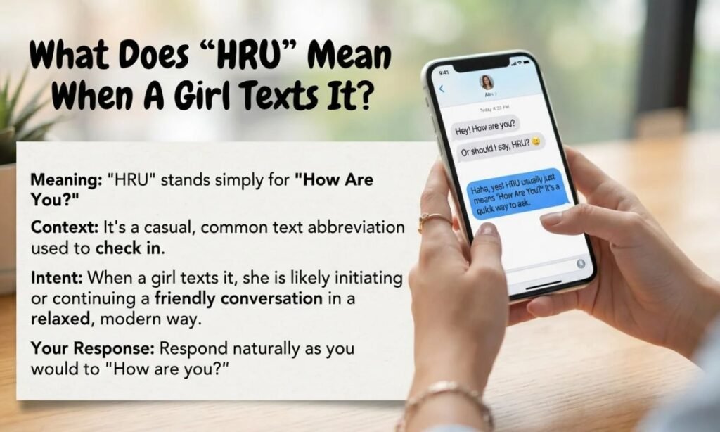 What Does _HRU_ Mean When A Girl Texts It_