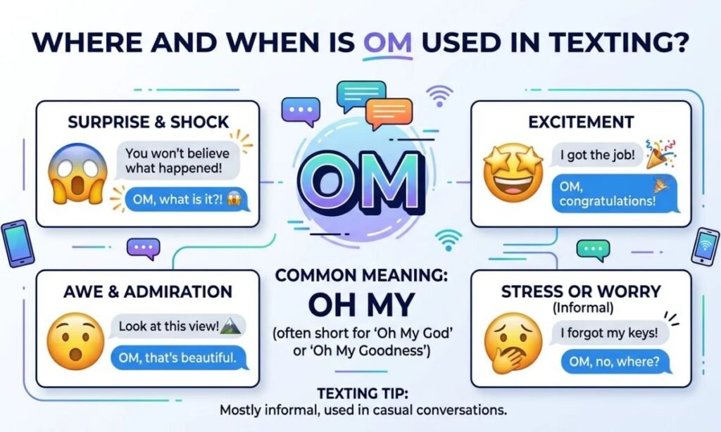 Where and When Is OM Used in Texting
